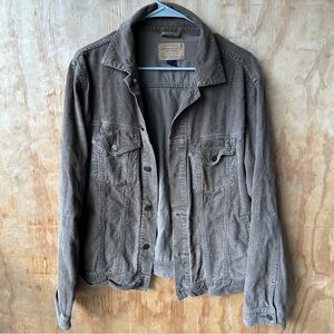 American Eagle Brown Corduroy Trucker Jacket